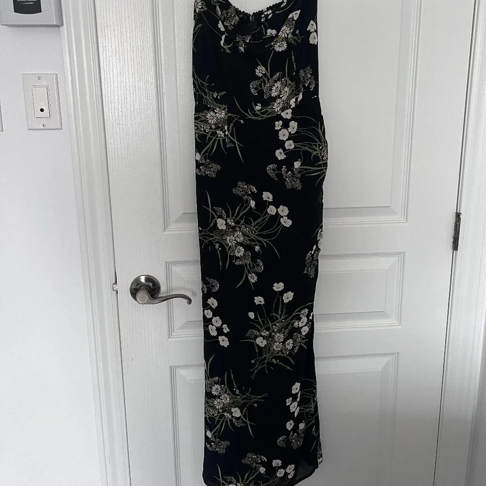 Reformation black Kourtney midi dress SIZE S - Picture 12 of 12